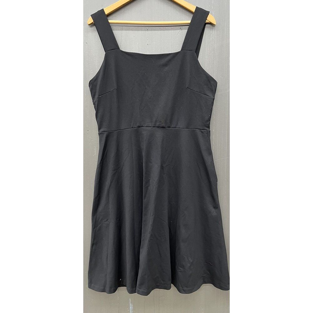 Tahari Dress Womens 14 Black Sleeveless Mini Lined Stretch Comfort Short